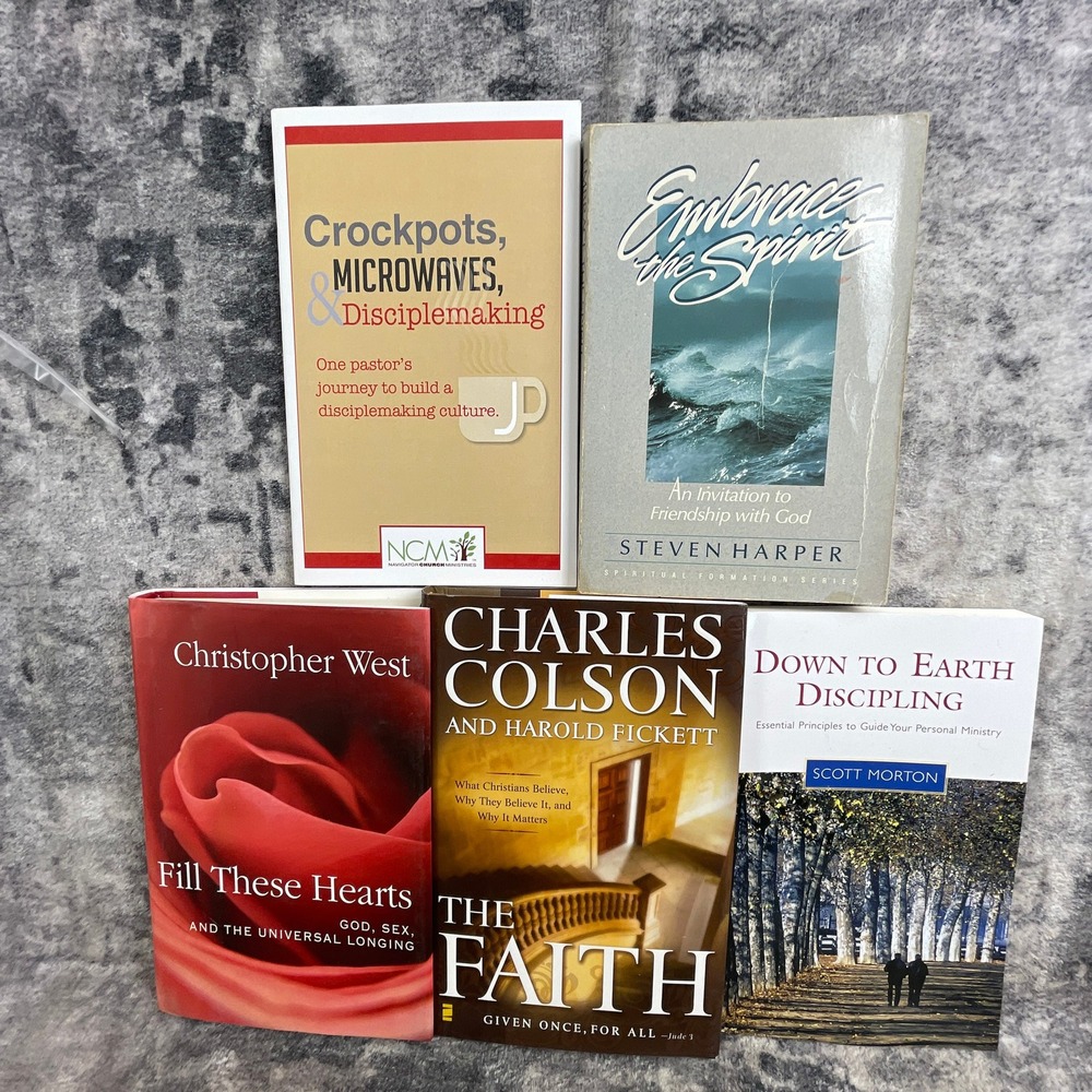 Christian Book Lot of 5 Charles Colson Christopher West Discipleship Theology